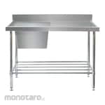 Ezy Stainless Sink Bench with Splash Back
