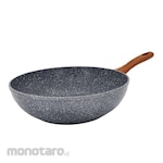 Cypruz Wok Fry Grey Marble Series (Wajan Cekung)