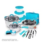 Oxone Cookware Set Travel 23pcs + Bag (Set Alat Masak)