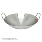 TLC Wok Stainless Steel 2 Handle (Wajan Cekung)