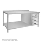 Non Brand Table Stove Drawer SS 304 (Meja Dapur)