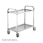 Non Brand Trolley Food 2 Stacked Stainless Steel 304 (Kereta Makanan)