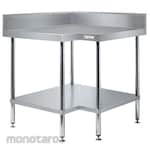Simply Stainless Corner Bench With Splash Back