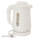 Ohm Electric Electric Kettle 1.0L with Spill Prevention Mechanism, White (Teko Listrik)
