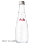 Evian Natural Mineral Water Glass