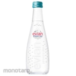 Evian Sparkling Mineral Water Glass