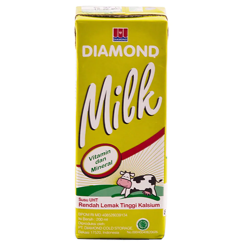 Diamondfair Susu UHT Rendah Lemak Tinggi Kalsium