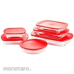 CULINART Wadah Saji Kaca Dengan Tutup Round