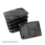 Liberty Tray Bento Pet 4 Sekat Hitam