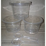 SP Plastic Cup Ice Cream and Lid (Gelas Sekali Pakai)