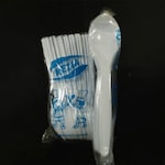 KEZIA Sendok Panjang Plastik Bening (Disposable Spoon)