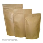 Non Brand Kraft Standing Pouch Zip 180mic