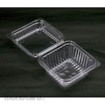 Denka Polymer Disposable Food Container with Hole