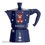 Bialetti Moka Express Magico Ricordo Teddy Bear Blue - Mokapot 3 Cups (-)
