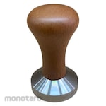 TLC Coffee Tamper Stainless Steel with Wood Handle (Tamper Kopi)