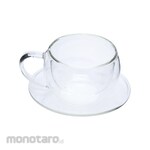 Delicia Cangkir Kaca Double Wall with Saucer