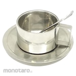 TLC Stainless Coffee Cup & Saucer