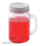 Delicia Mason Mug Kaca dengan Tutup