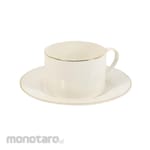 Delicia Cup Ceramic with Gold Line Saucer (Cangkir)
