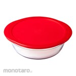 O'CUISINE Dish Round with Plastic Lid (Piring)