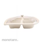 Onyx (Melamine) 4 Compartement Platter with Clear Cover