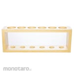 Suji Wood Rack (Rak Kayu) Sample Tube 6 Hole with Cork Stopper (Lubang Dengan Sumbat Gabus) Ø30mm