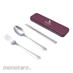 Delicia Eating Utensils Set Tin Box (Alat Makan)