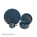 VICENZA Perlengkapan Makan dengan Motif Marmer