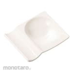 FUKUI CRAFT Chopstick Rest Twin Spoon Acrylic White (Tatakan Sumpit)