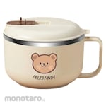 HELIDFANDA Mangkok Mi Instan Tutup dengan Pegangan