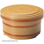 FUKUI CRAFT Rice Bowl Large Shiraki Inner Red A