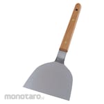 TKG Spatula Rose Pattern Raised Metal 4 Dimensions SA18-0 Stainless Steel (Sutil)
