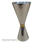 TLC Jigger with Gold Stainless Steel