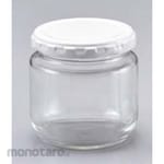 EBM Toples Kaca Selai dengan Tutup Putih