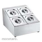 MUTU Condiment Dispenser Tempat Bumbu Dapur 2 Kolom 2 Baris