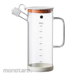 Pinmoo Botol Kaca Wadah Tuang Minyak Goreng Cuka Kecap