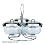 Oxone Food Warmer Triple Round Small