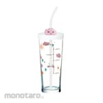 Luminarc Glass Tumbler Bucolique Lille Scale (Clouds) With Straw