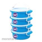Mondoware Bella Series 4 Layers Round Stackable Lunch Box (Kotak Makan Susun)