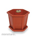 Green Leaf Pot Lantai Segi