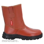 monotaro.id Sepatu Boots Safety Pull Up Borneo CST Embos BRN PU (Sepatu Proyek) MID78460 Brown 42 1pair