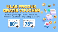 ulas produk gratis voucher