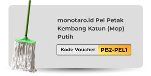 monotaro.id Pel Kembang Katun (Mop) Putih 1pc