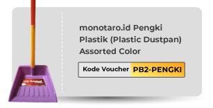 monotaro.id (Original) Pengki Plastik (Plastic Dustpan) Assorted Color 1pc