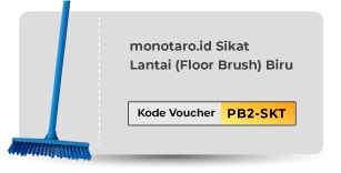 monotaro.id Sikat Lantai (Floor Brush) Biru 1pc