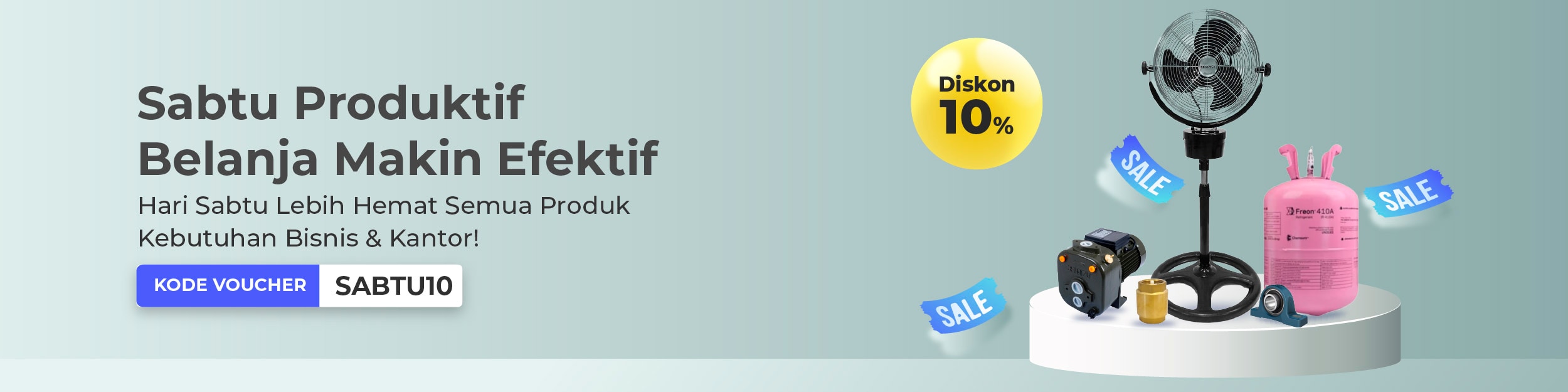 Voucher SABTU10 diskon 10%