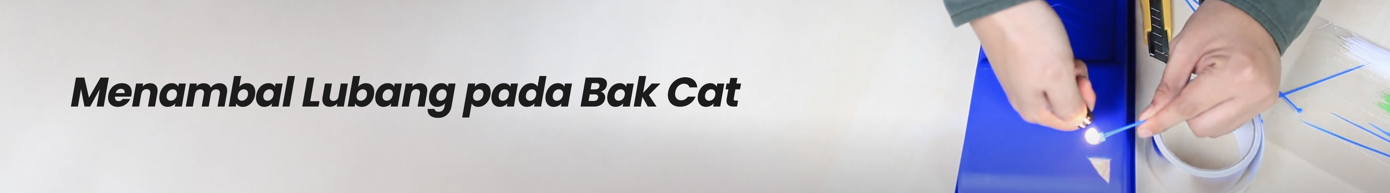 Cara Praktis Menambal Lubang pada Bak Cat dengan Kabel Ties