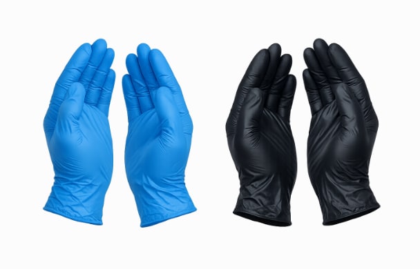 nitrile beda warna