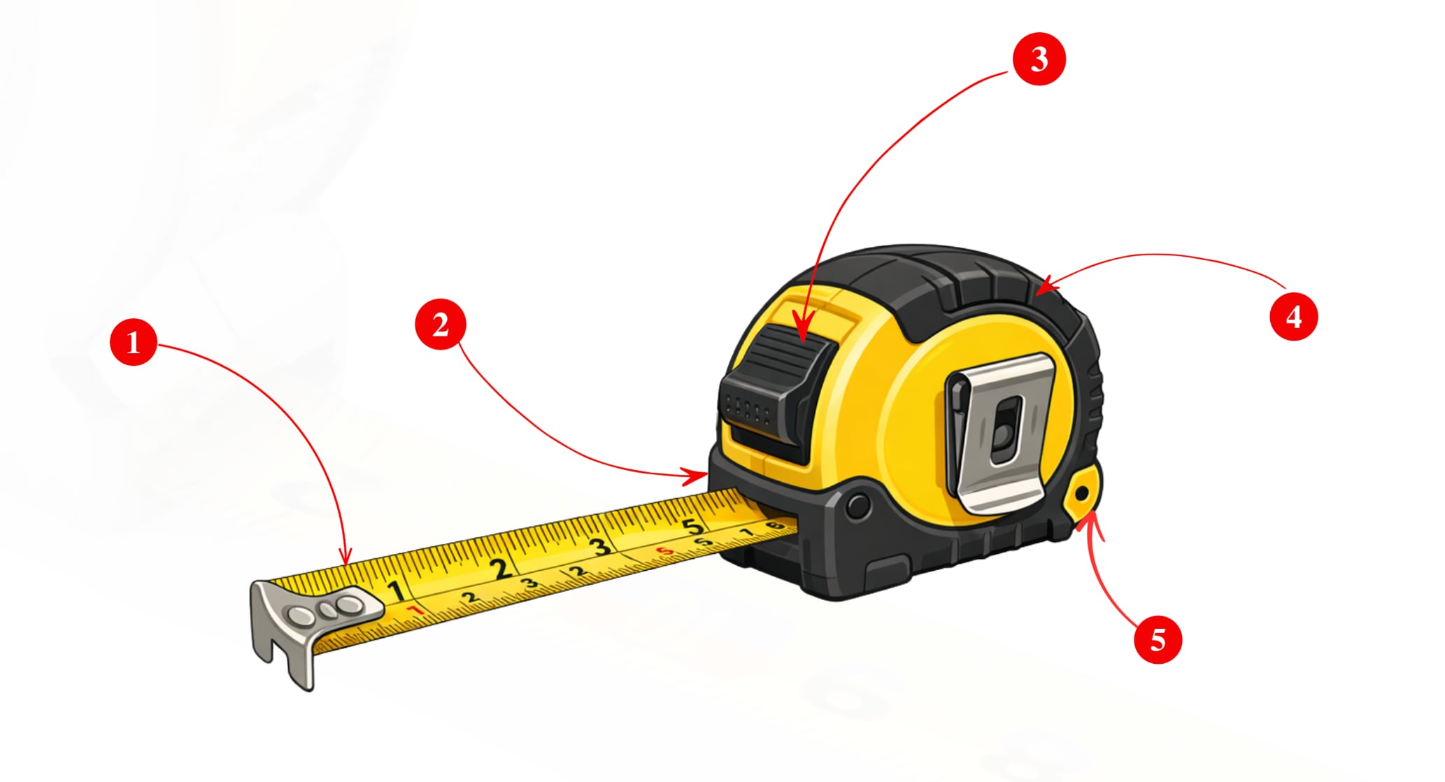 bagian bagian measuring tape