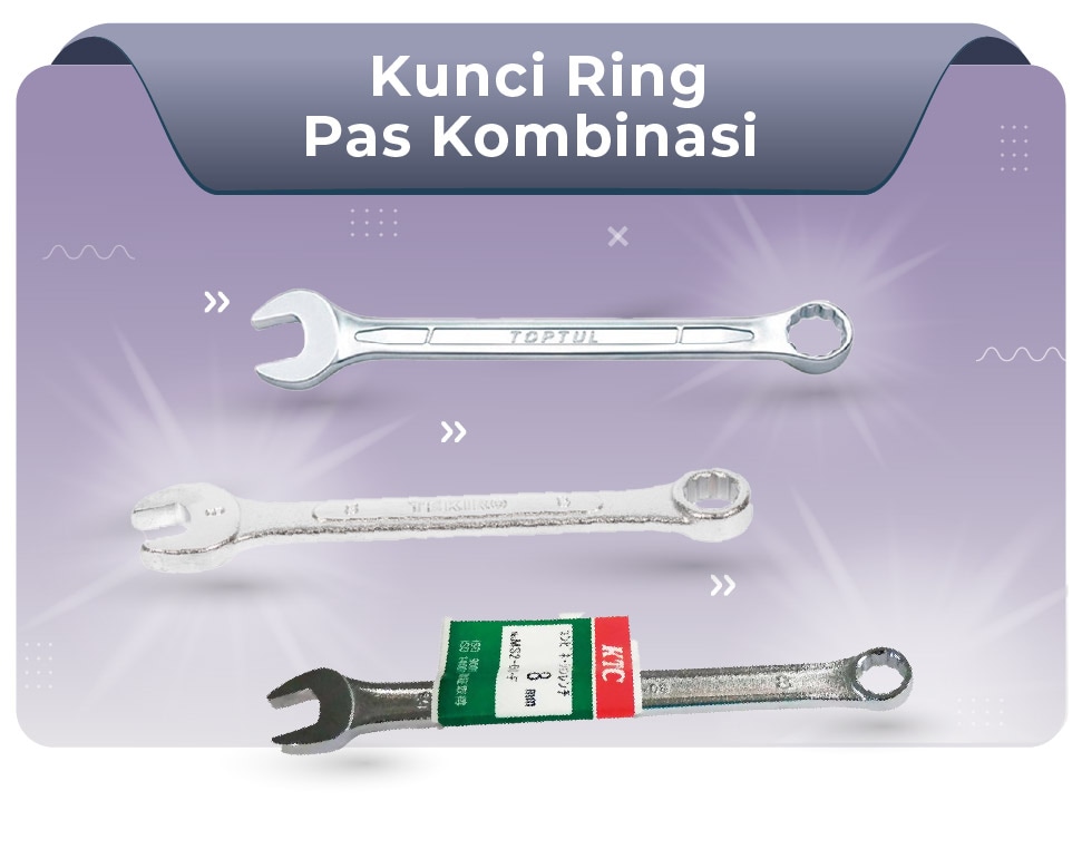 kunci ring pas kombinasi